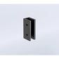 70x200cm Glass Shower Screen with Black Wall & Floor U