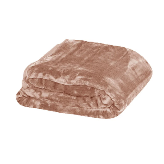 750gsm 3.5kg Double Layer Faux Mink Blanket Queen 200x240