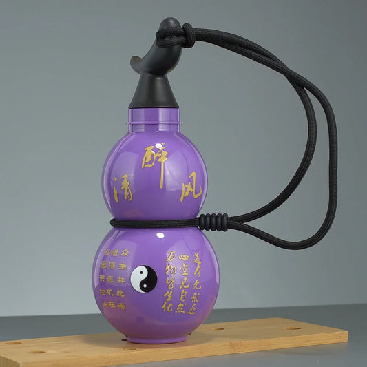 750ml Inspired Gourd Water Purple Plastic Bottle Stylish