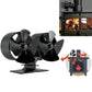 8 blade Double Head Heat Powered