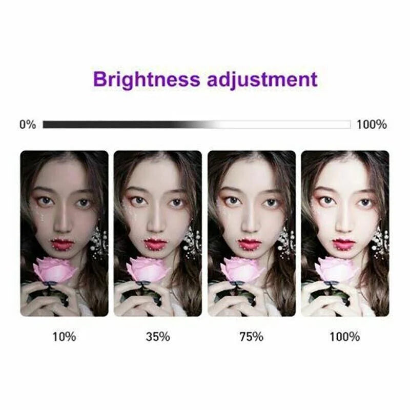 8’’ Led Ring Light With Tripod Stand & Phone Holder