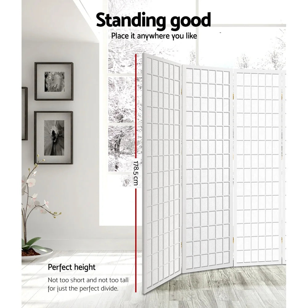 8 Panel Room Divider Privacy Screen Dividers Stand Oriental