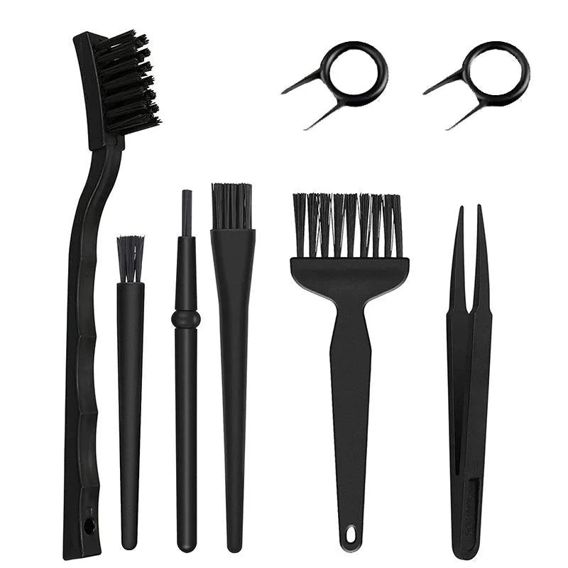 8-Piece Computer Cleaning Brush & Tweezer Set For Keyboard & Electronics-1915198329151688713