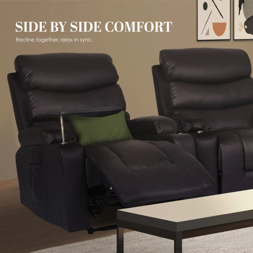 8-Point Electric Massage Recliner Chair - PU Leather