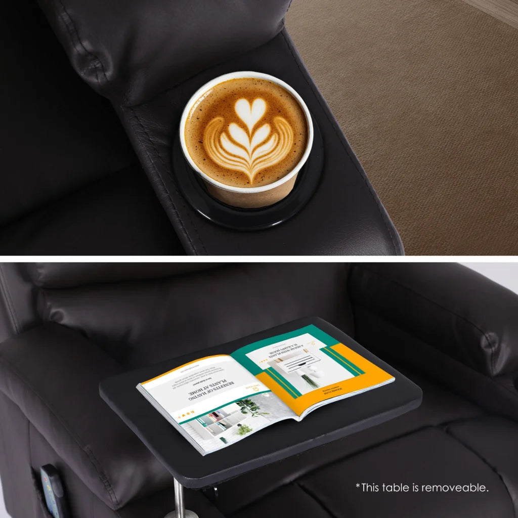8-Point Electric Massage Recliner Chair - PU Leather