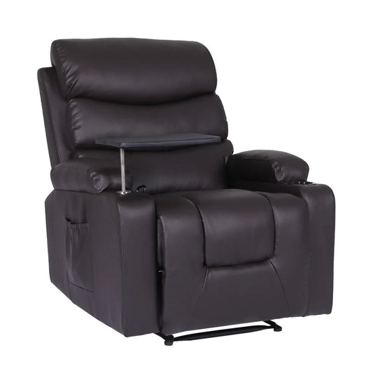 8-Point Electric Massage Recliner Chair - PU Leather