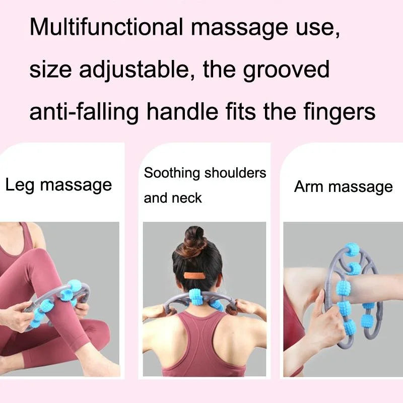 8-Round Yoga Leg Massager Ring-Shaped Roller For Training