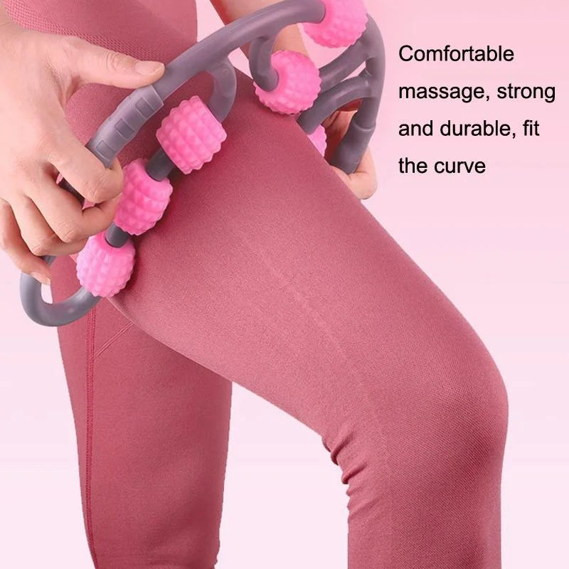8-Round Yoga Leg Massager Ring-Shaped Roller For Training