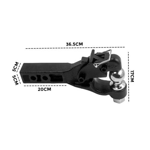 8 Ton Pintle Tow Hook Receiver Arm Hitch Towing Car Truck