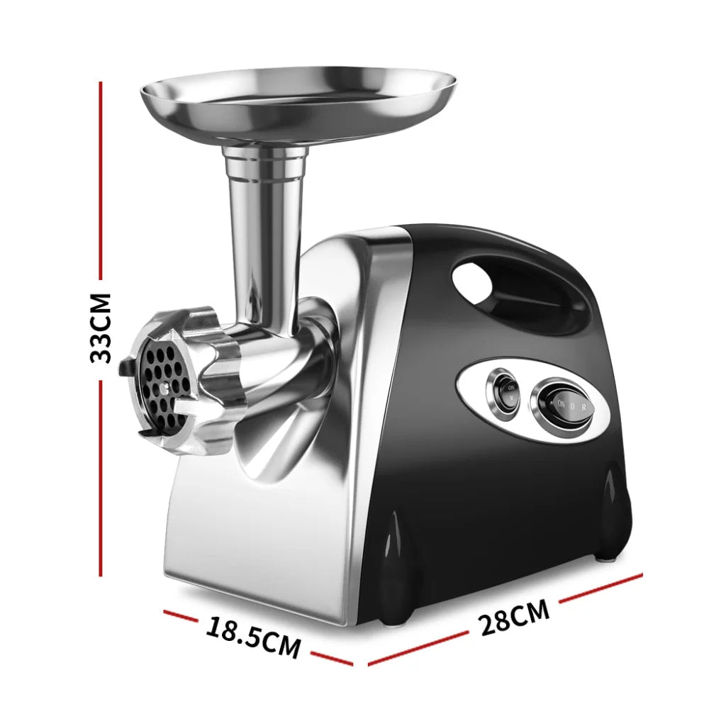 800W Electric Meat Grinder Mincer Sausage Black-1973193958813208578