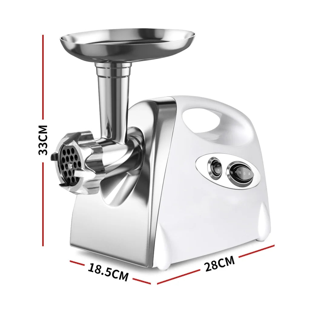 800W Electric Meat Grinder Mincer Sausage White 638
