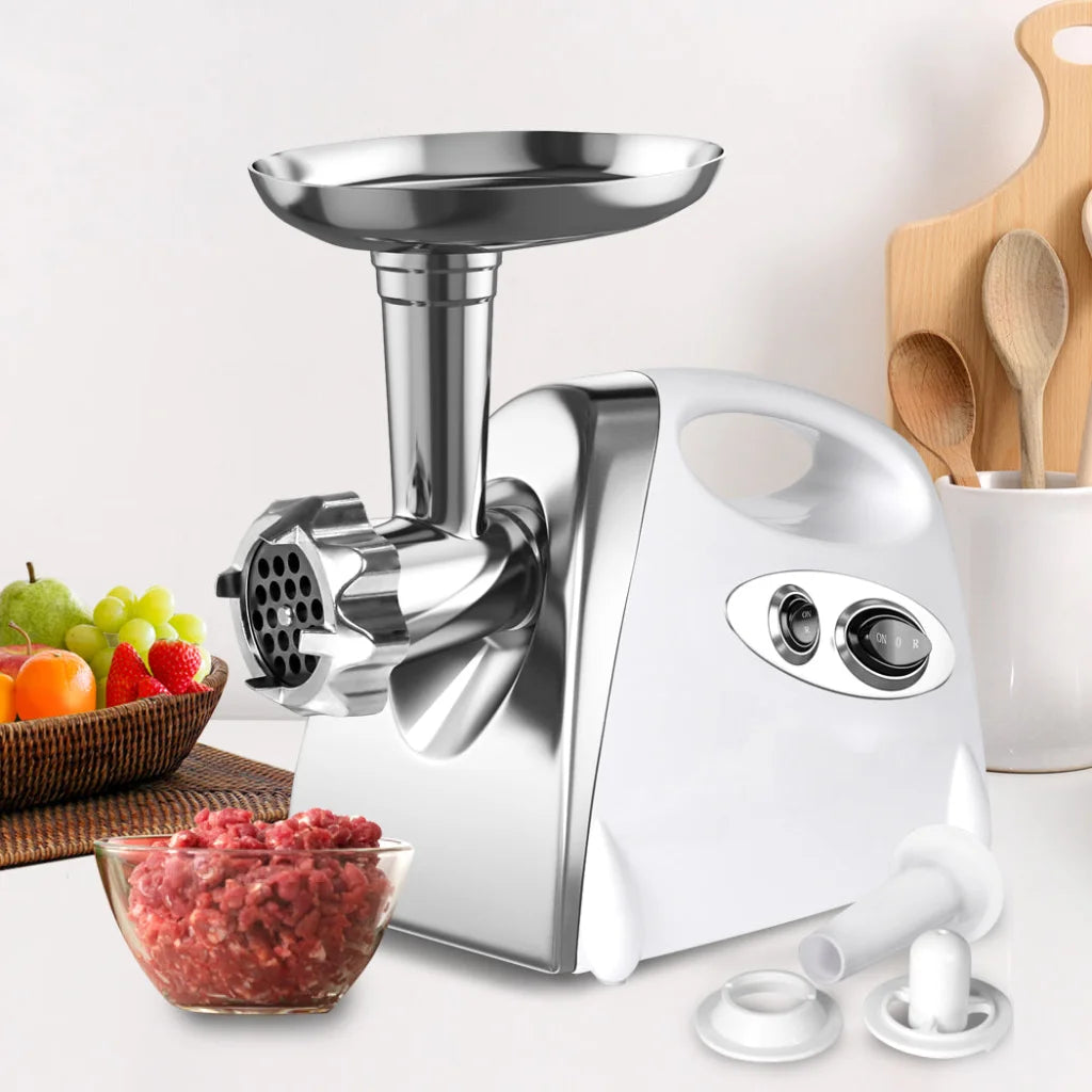 800W Electric Meat Grinder Mincer Sausage White 863