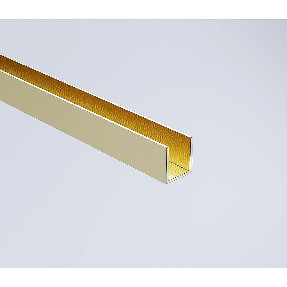 80x200cm Glass Shower Screen with Gold Wall Channel