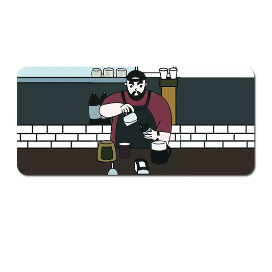 (80x30x0.4cm) Computer Desk Mat - Big Beard Uncle Series