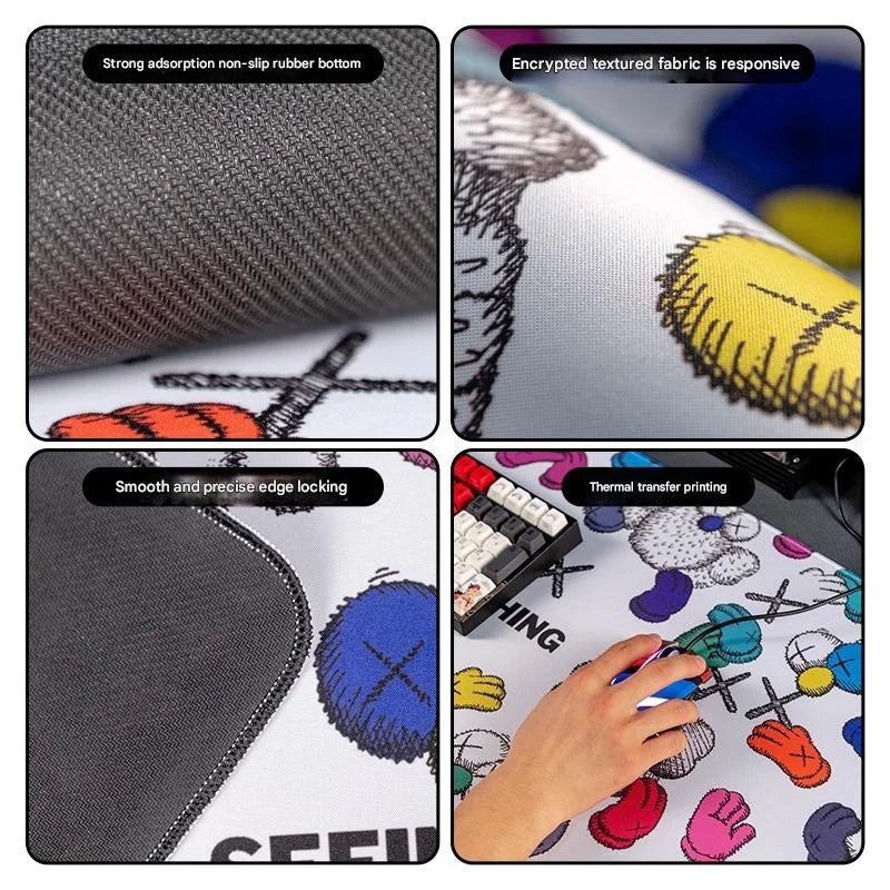 (80x30x0.4cm) Computer Desk Mat - Big Beard Uncle Series