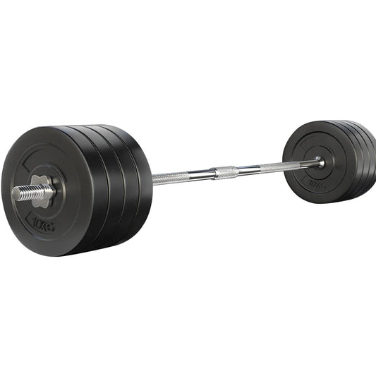 88KG Barbell Weight Set Plates Bar Bench Press Fitness
