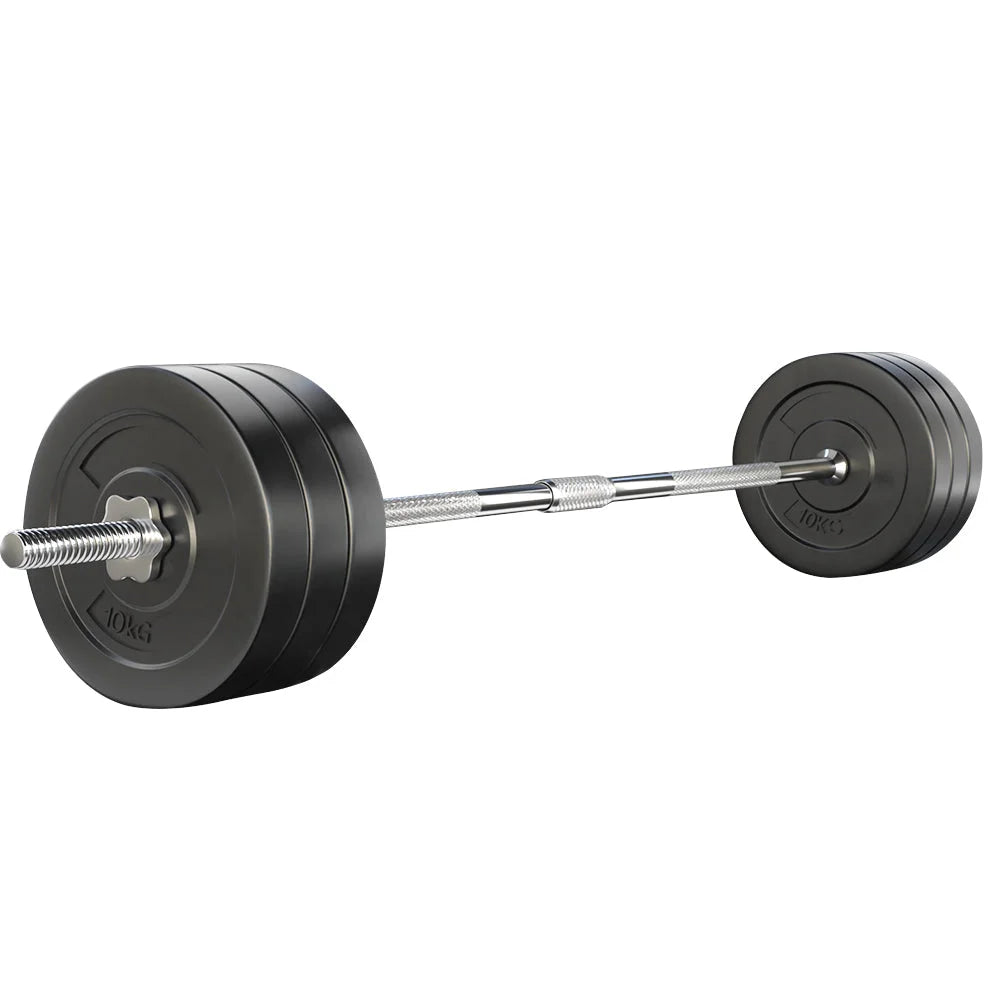 88KG Barbell Weight Set Plates Bar Bench Press Fitness