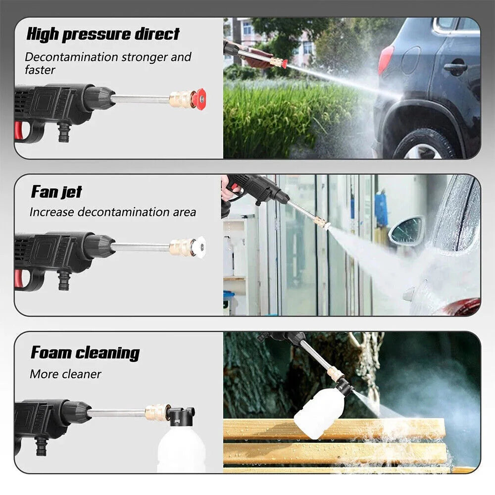 88V Cordless Electric High Pressure Washer Water Spray