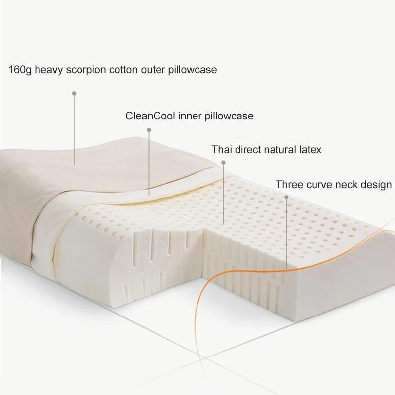 8H Z2 Natural Latex Pillow Soft & Breathable With Cotton