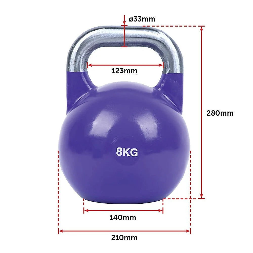 8kg Pro-Grade Steel KettleBell - Sports & Fitness >