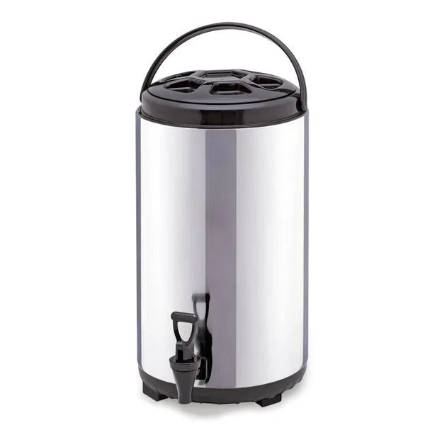 8L Portable Insulated Cold/Heat Coffee Tea Beer Barrel Brew Pot with Dispenser - Premium
