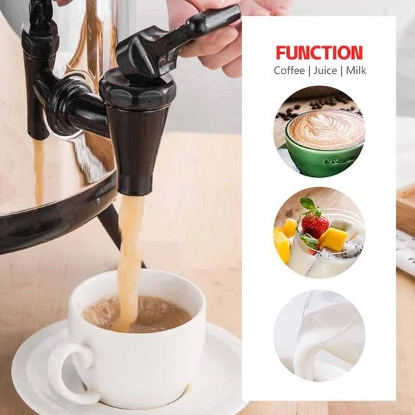8L Portable Insulated Cold/Heat Coffee Tea Beer Barrel Brew Pot with Dispenser - Premium