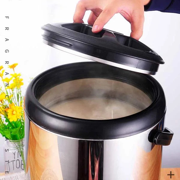 8L Portable Insulated Cold/Heat Coffee Tea Beer Barrel Brew Pot with Dispenser - Premium