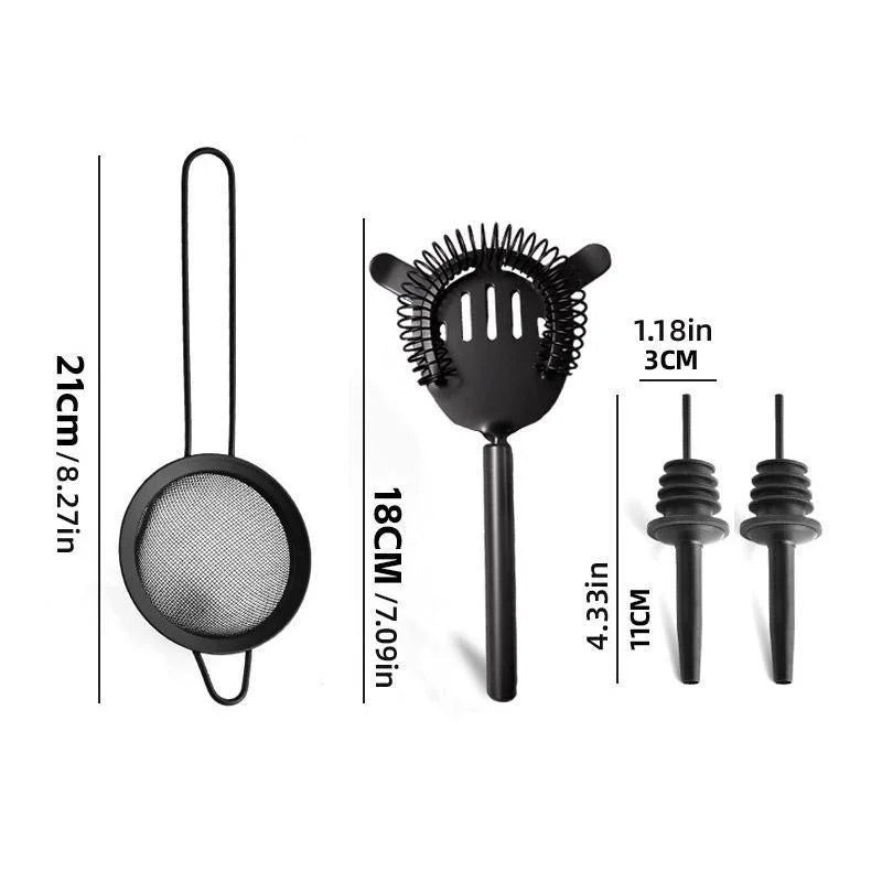 8PCS/700ML Stainless Steel Cocktail Shaker Bartender Tools