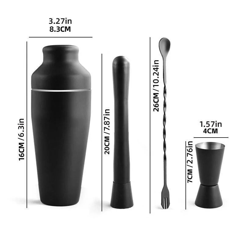 8PCS/700ML Stainless Steel Cocktail Shaker Bartender Tools