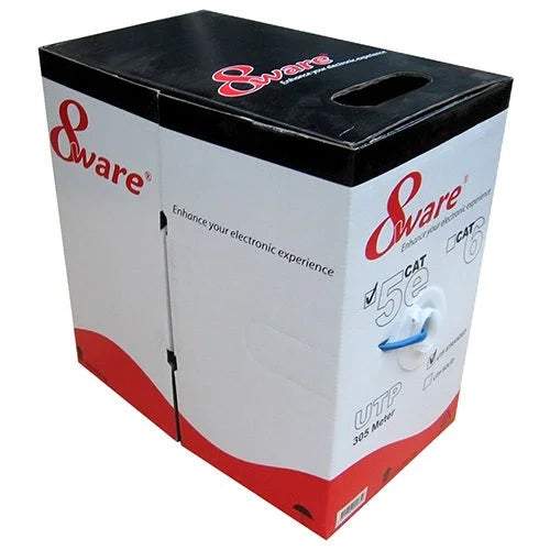 8WARE Cat5E Solid Cable - 100m Blue with Dispenser