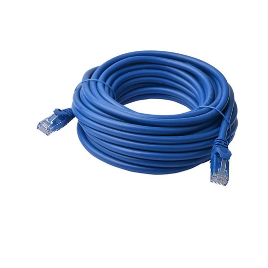 8WARE Cat6a UTP Ethernet Cable 40m Snagless Blue