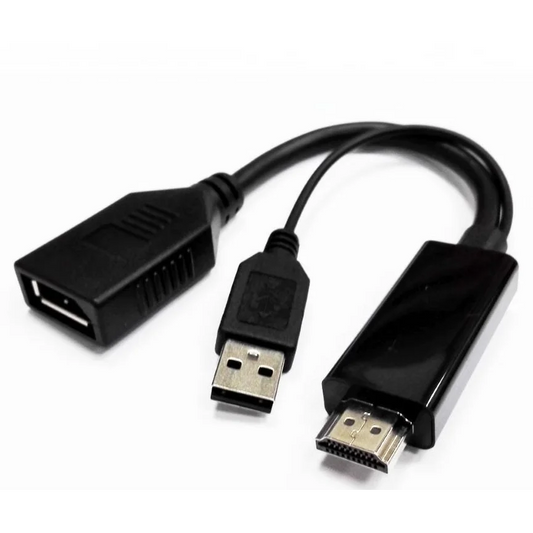 8WARE HDMI to DisplayPort DP Male to Female with USB Power