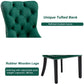 8x Velvet Dining Chairs- Green - Furniture > Dining >
