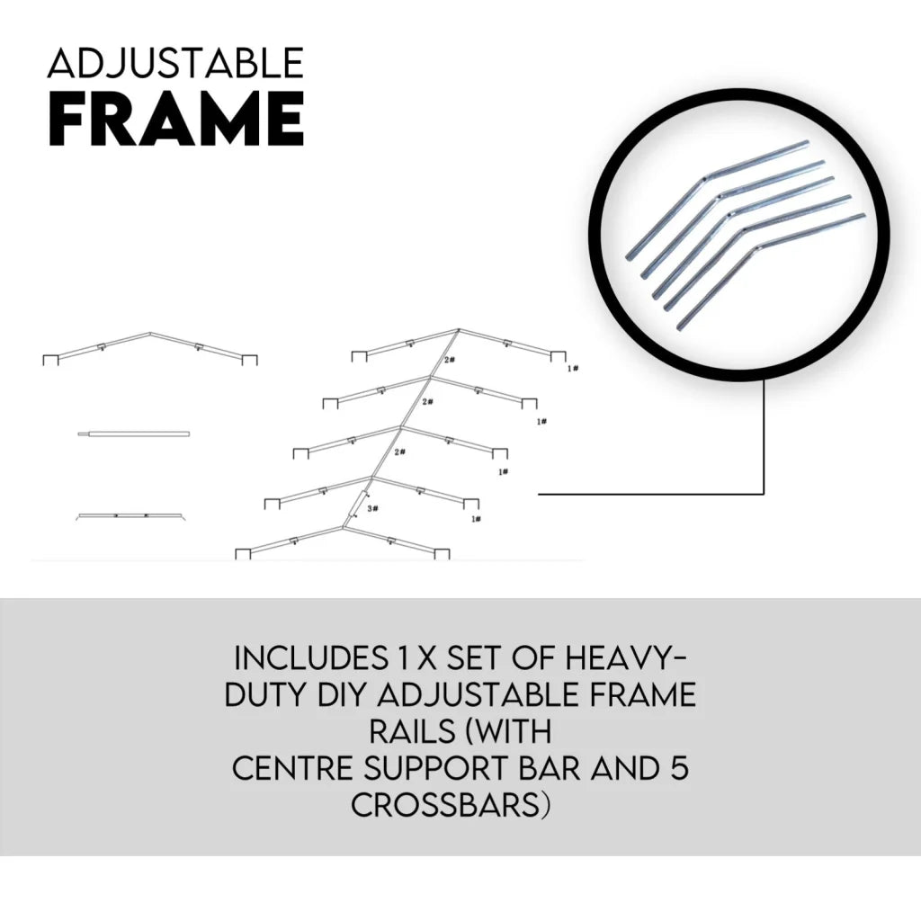 8x5 Box Trailer Cage Canvas Cover 900MM - 3FT Thick