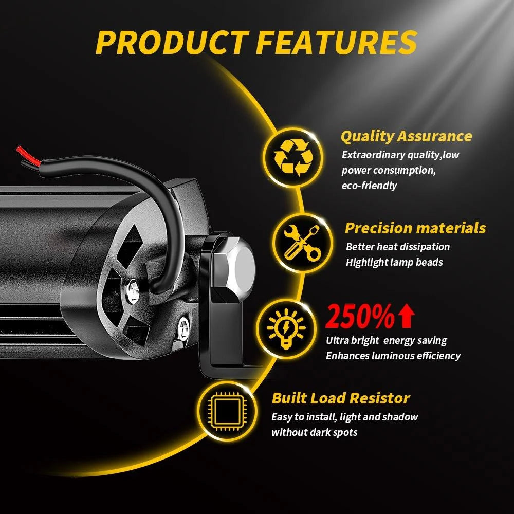 9 - 30V 12W 6000K Car Led Work Light White Light - Auto
