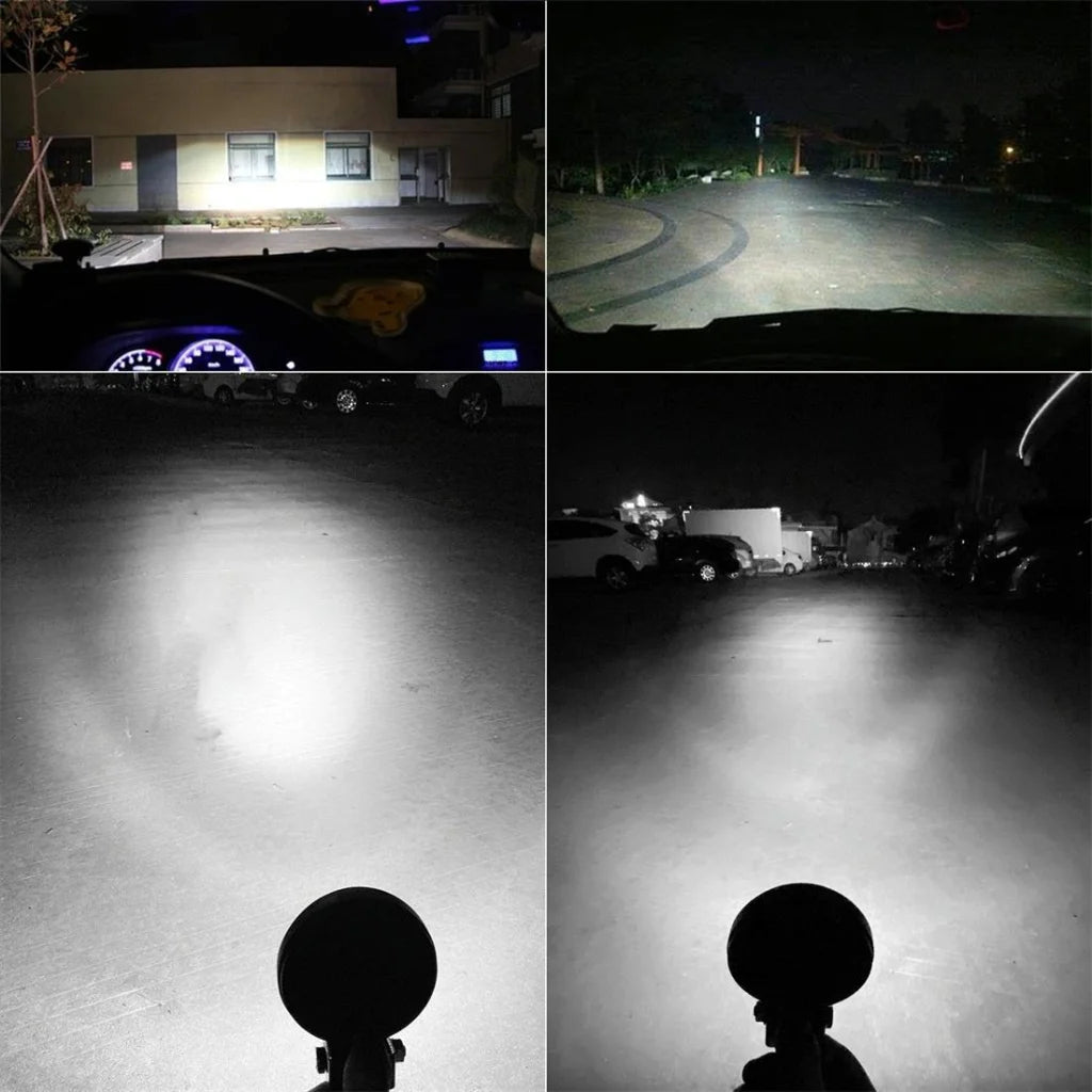 9.8W 10 - 30V Dc 6000K 3 Inch 14 Leds Circle Offroad Truck