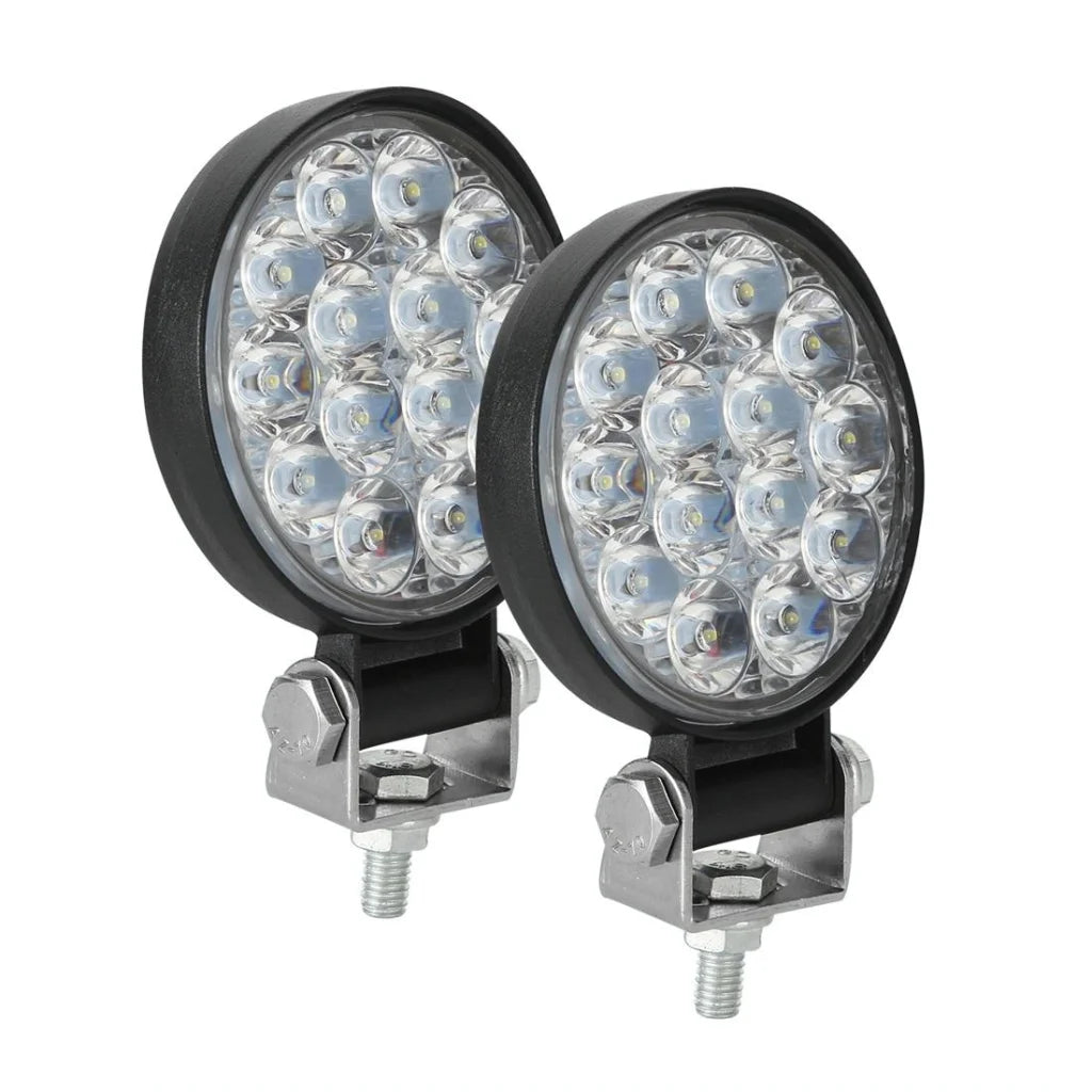9.8W 10 - 30V Dc 6000K 3 Inch 14 Leds Circle Offroad Truck