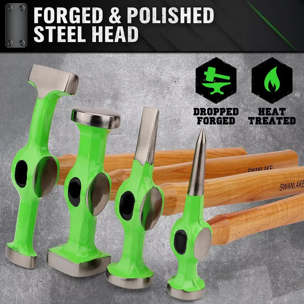9-Piece Garden Tools Auto Body Hammer Dolly Set Car Body