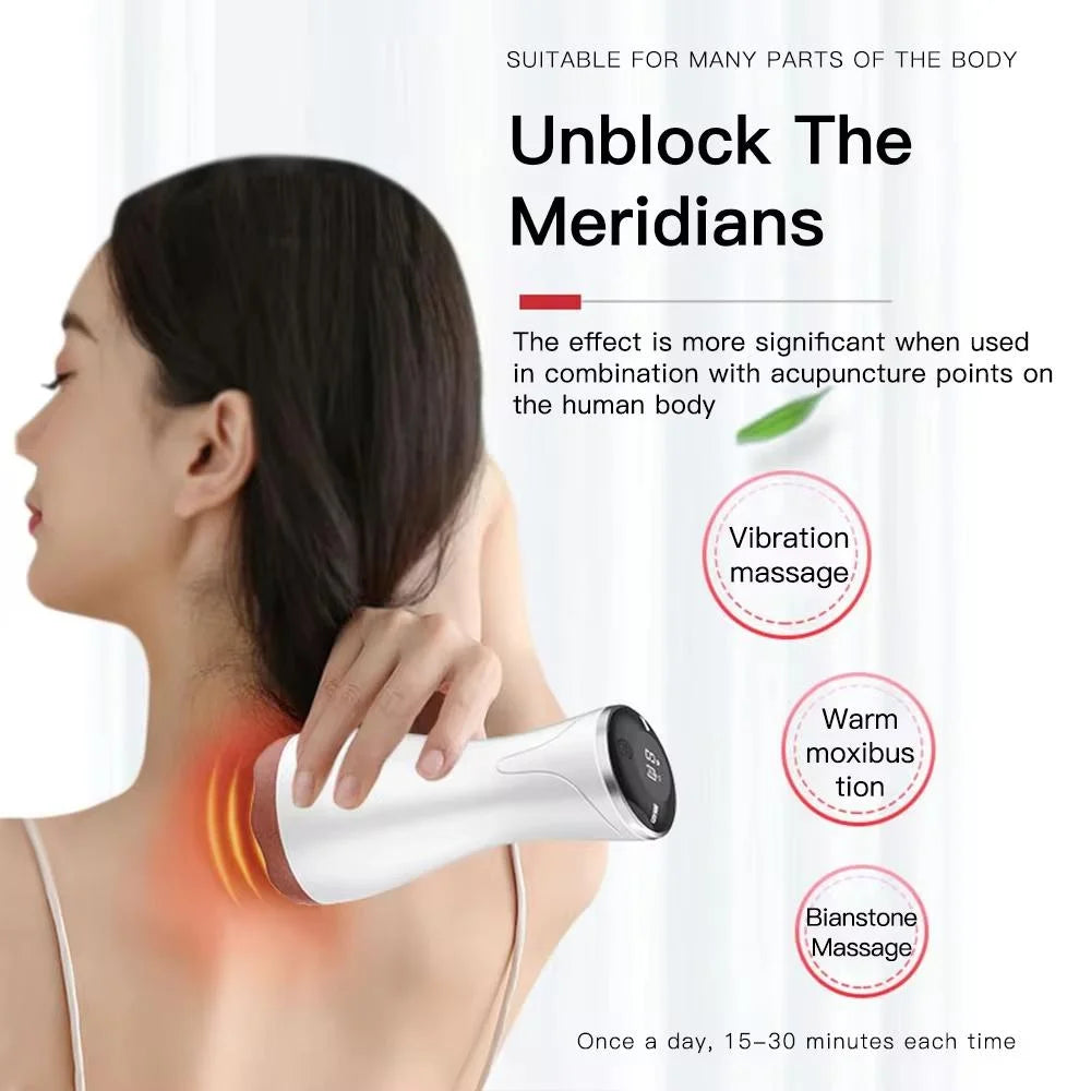 9-Speed Electric Hot Compress Massager For Whole Body Gua