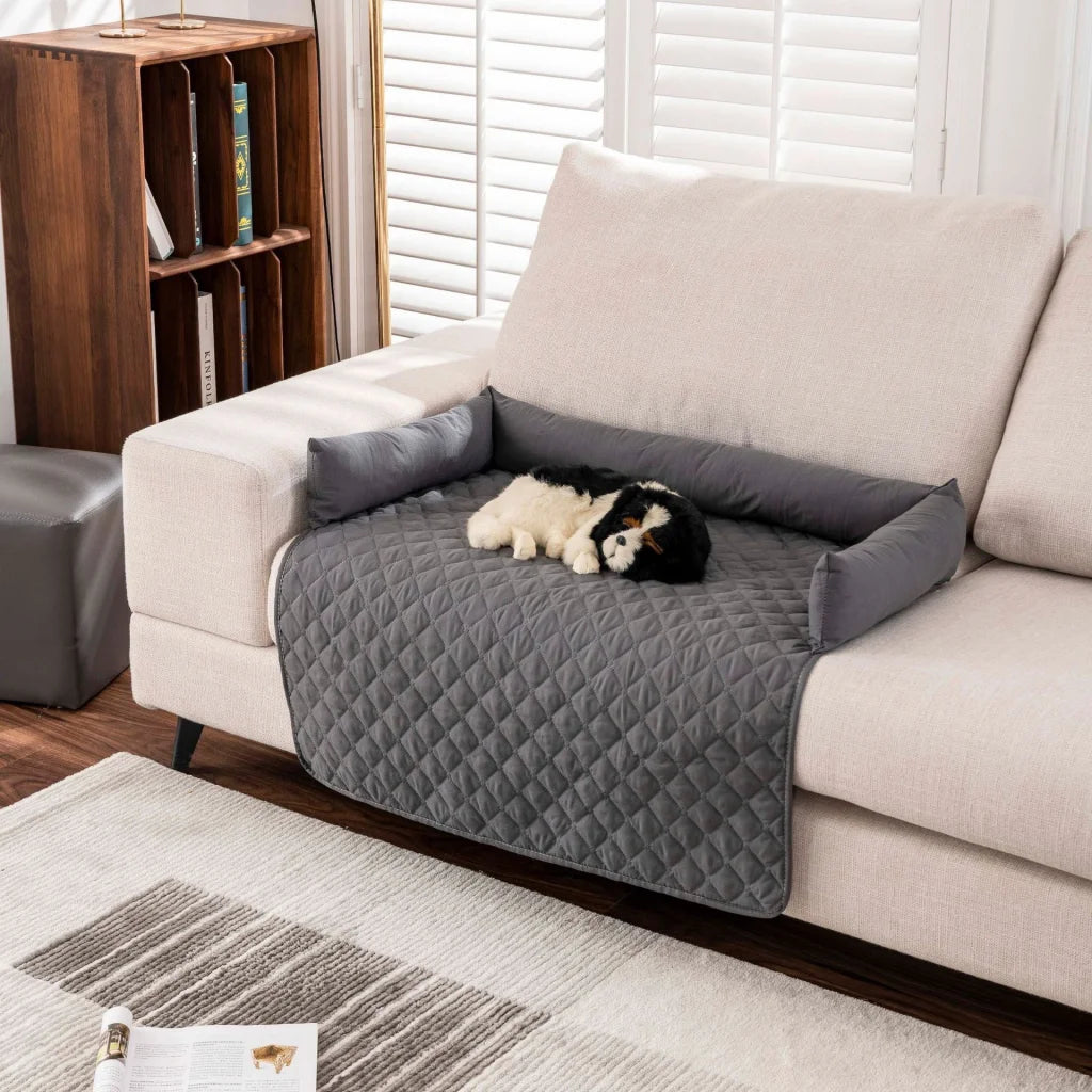 90*90CM Grey Waterproof & Scratch-Resistant Pet Sofa