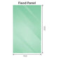 90x200cm Glass Shower Screen with Black Wall & Floor