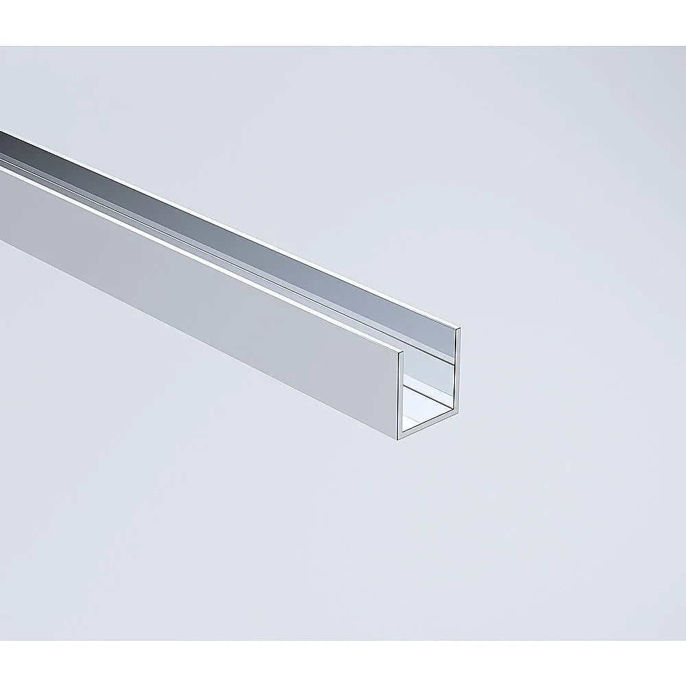 90x200cm Glass Shower Screen with Chrome Wall & Floor