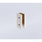 90x210cm Glass Shower Screen with Nickel Wall U-Brackets