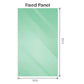 90x210cm Glass Shower Screen with White Wall Channel