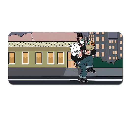 (90x40x0.4cm) Computer Desk Mat - Big Beard Uncle Series