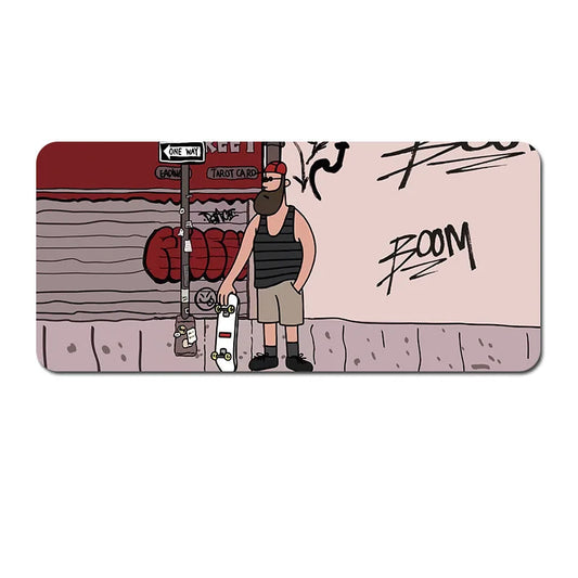 (90x40x0.4cm) Computer Desk Mat - Big Beard Uncle Series