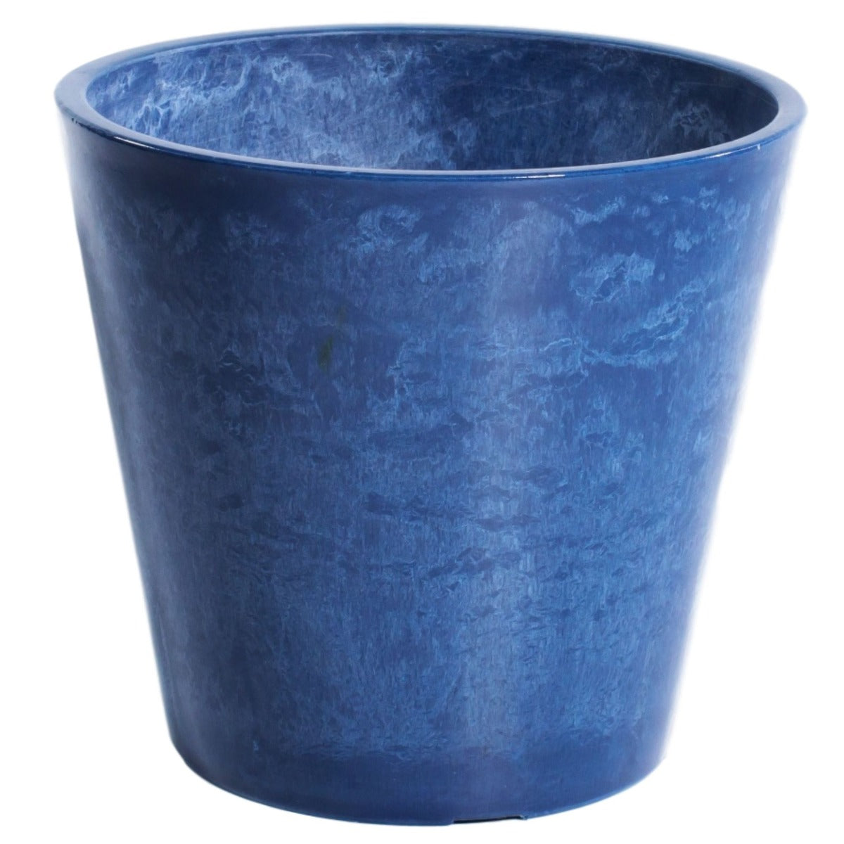 Glossy Blue Garden Pot - 25cm