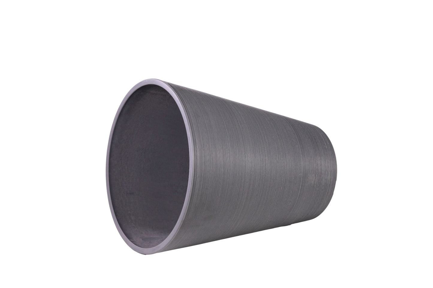 Decorative Large Modern Round Planter - Grey Black 71cm