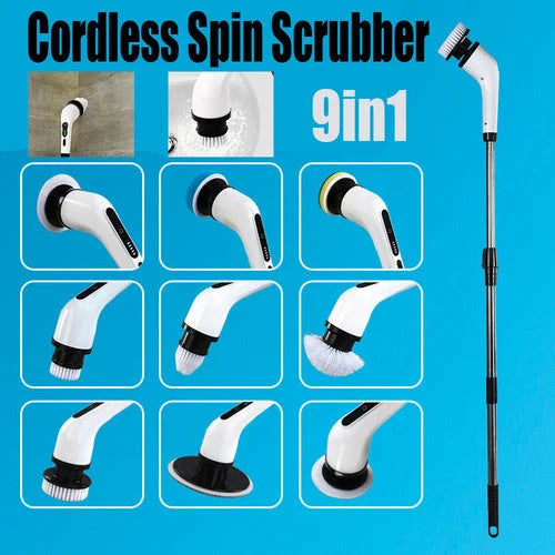 9in1 Electric Spin Scrubber Turbo Scrub
