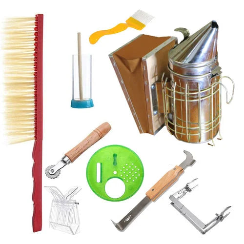 9Pcs Beekeeping Bee Hive Starter Kit for Professional